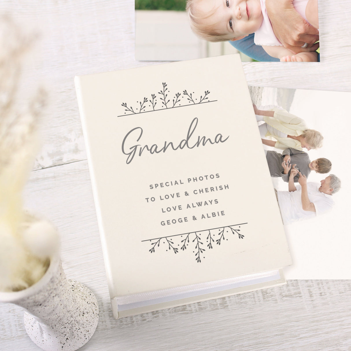 Personalised Floral 6x4 Photo Album: 2 - Photo Albums By Gift Moments