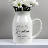 Personalised Floral Bee Jug Vase: 2 - Vases By Gift Moments