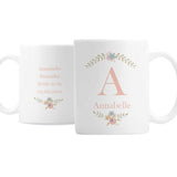 Personalised Floral Bouquet Ceramic Mug: 3 - Mugs By Gift Moments