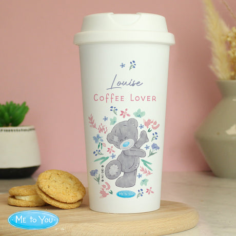 Personalised Me To You Floral Travel Cup: 3 - Travel Mugs