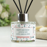 Personalised Floral Reed Diffuser: 3 - Reed Diffusers By Gift Moments