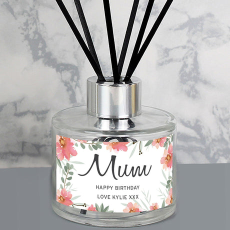 Personalised Floral Sentimental Reed Diffuser: 2 - Reed Diffusers By Gift Moments