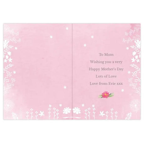 Personalised Floral Watercolour Greeting Card: 4 - Greeting Cards By Gift Moments