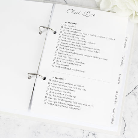 Personalised Floral Watercolour Wedding Planner: 7 - Calendars & Planners By Gift Moments