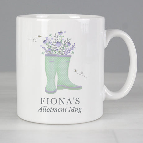 Personalised Floral Wellies Mug: 4 - Mugs By Gift Moments