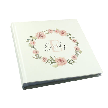 Personalised Floral Wreath Photo Album: 6 - Photo Albums By Gift Moments