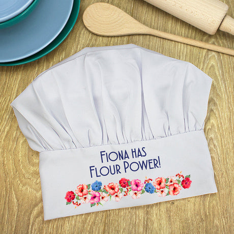 Personalised Flour Power Chef Hat: 2 - Chef Hats By Gift Moments