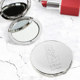 Personalised Me to You Flower Compact Mirror: 1 - Compact Mirrors