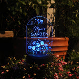 Personalised Flower Garden Outdoor Solar Light: 6 - Solar Lights By Gift Moments