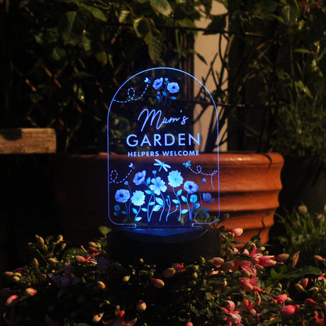 Personalised Solar LED Garden Light: 6 - Solar Lights By Gift Moments