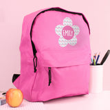 Personalised Flower Pink Kids Backpack: 4 - Kids Bags By Gift Moments