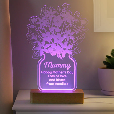 Personalised Flower Vase LED Light: 2 - LED Lighting By Gift Moments