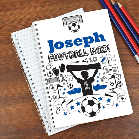 Personalised Football A5 Notebook: 2 - Notebooks By Gift Moments