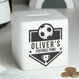 Personalised Football Badge Ceramic Money Box: 3 - Money Boxes By Gift Moments