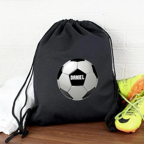 Personalised Black Football Kit Bag: 1 - Kids Bags By Gift Moments