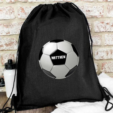 Personalised Black Football Kit Bag: 2 - Kids Bags By Gift Moments