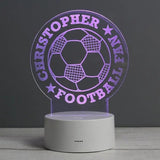 Personalised Football LED Colour Changing Night Light: 7 - LED Lighting By Gift Moments