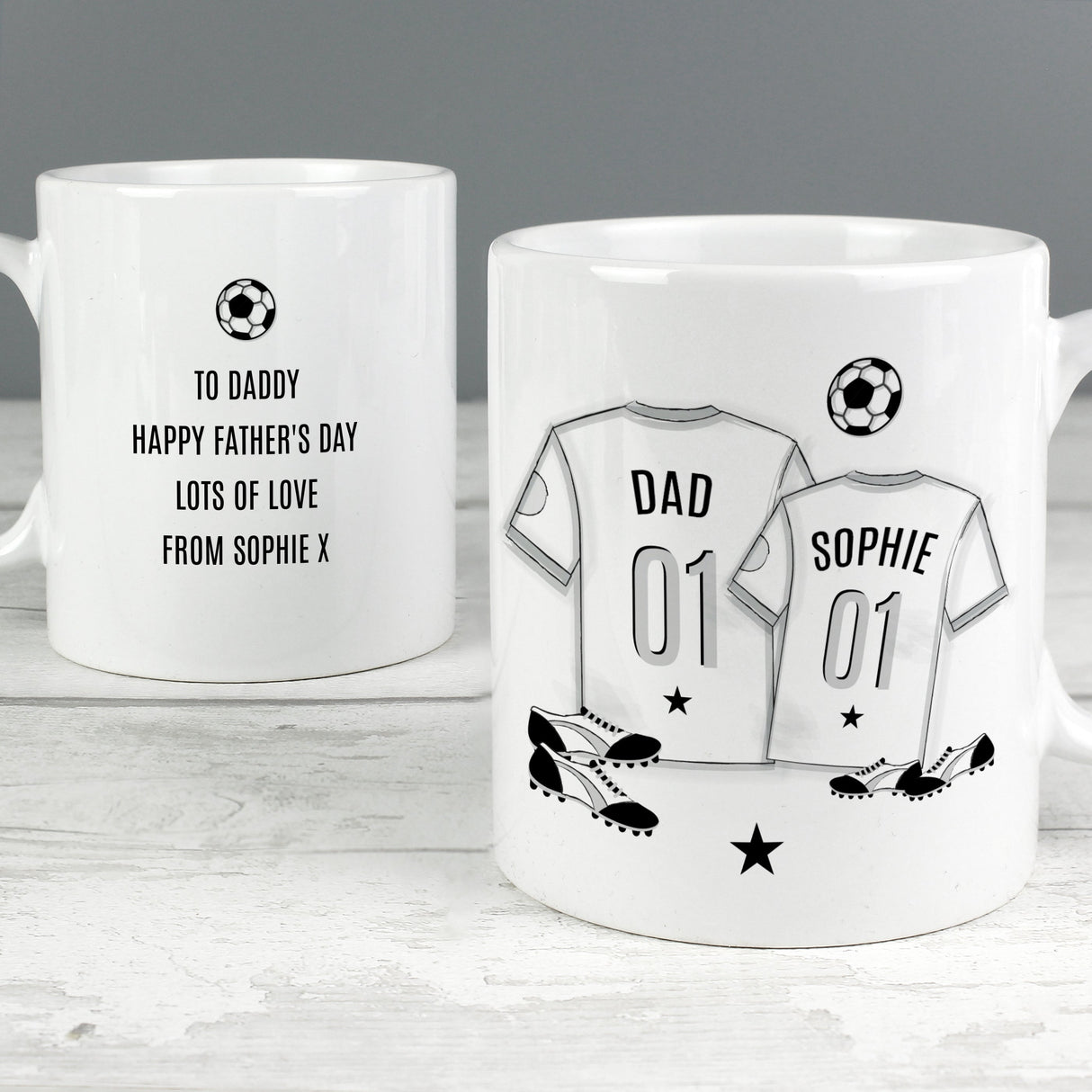 Personalised Football Mini Me Mug: 3 - Mugs By Gift Moments