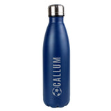 Personalised Navy Metal Insulated Drinks Bottle: 5 - Water Bottles By Gift Moments