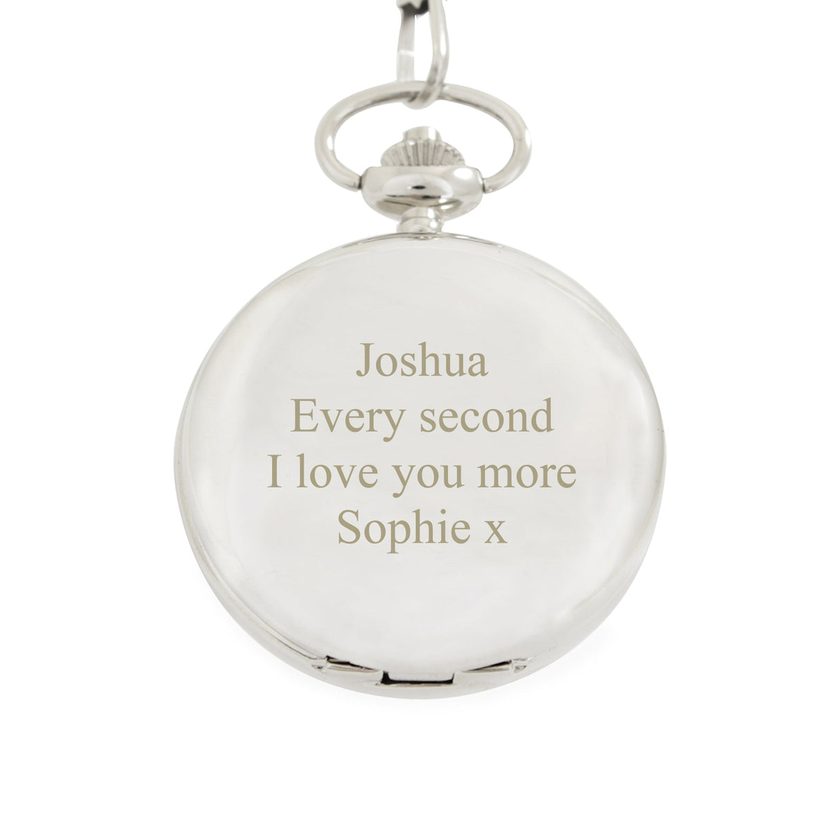 Personalised Chrome Pocket Fob Watch: 4 - Watches By Gift Moments