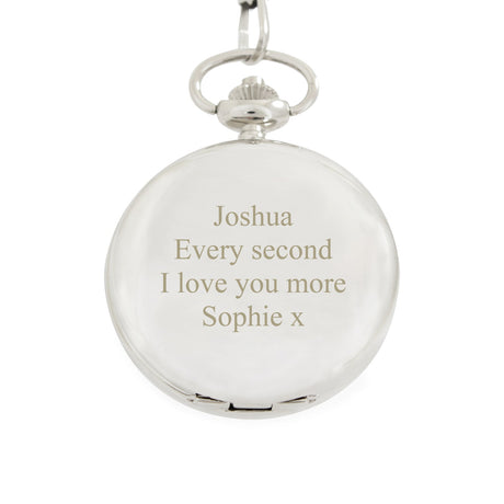 Personalised Chrome Pocket Fob Watch: 4 - Watches By Gift Moments