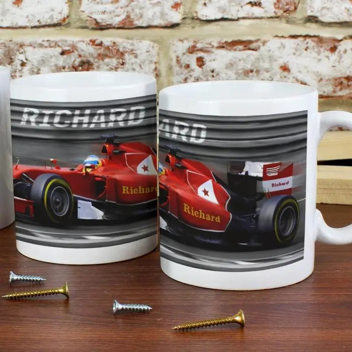 Personalised Formula 1 Racing Mug: 2 - Mugs By Gift Moments