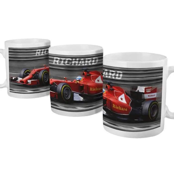 Personalised Formula 1 Racing Mug: 3 - Mugs By Gift Moments