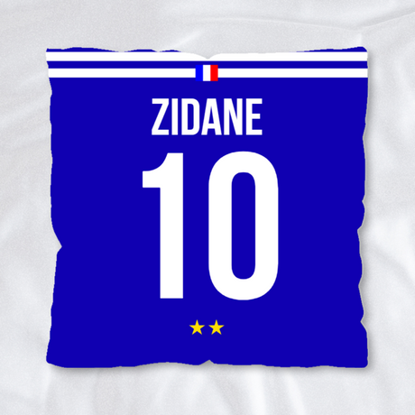 Zidane Legend Personalised Cushion 18’’: 2 - Cushions By France