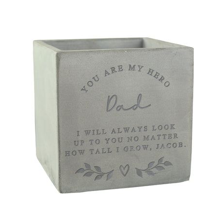 Personalised Concrete Plant Pot: 5 - Pots & Planters By Gift Moments