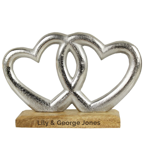 Personalised Double Heart Keepsake Ornament: 5 - Ornaments By Gift Moments