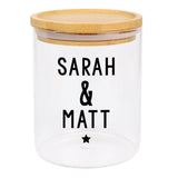 Personalised Glass Jar with Bamboo Lid: 8 - Storage By Gift Moments