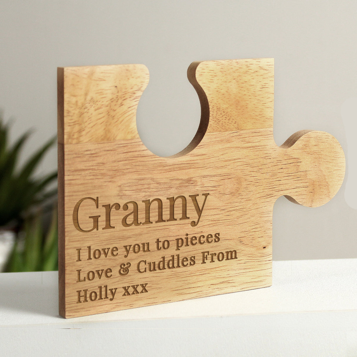 Personalised Wooden Jigsaw Piece Gift: 2 - Coasters By Gift Moments