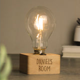 Personalised LED Bulb Table Lamp: 2 - LED Lighting By Gift Moments