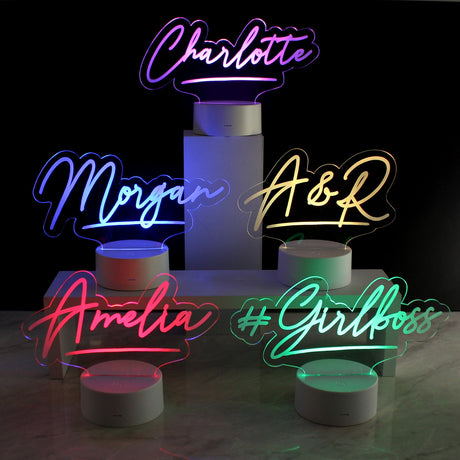 Personalised LED Colour Changing Night Light: 1 - LED Lighting By Gift Moments