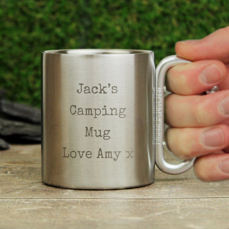 Personalised Metal Travel Mug: 9 - Outdoor Mugs By Gift Moments