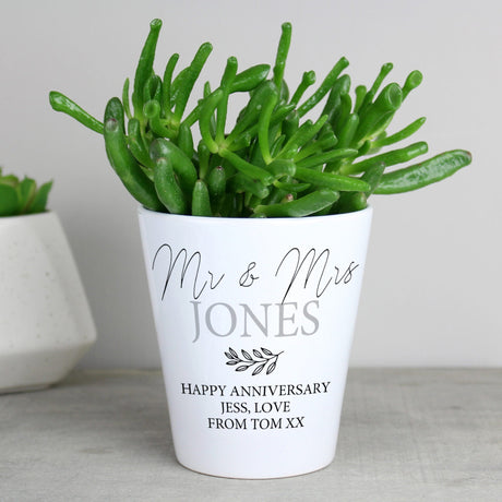 Personalised Ceramic Plant Pot: 6 - Pots & Planters By Gift Moments