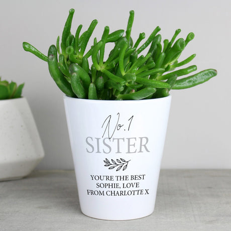 Personalised Ceramic Plant Pot: 5 - Pots & Planters By Gift Moments