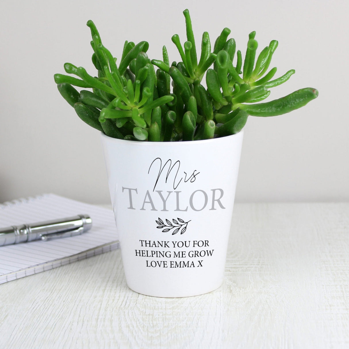 Personalised Ceramic Plant Pot: 3 - Pots & Planters By Gift Moments