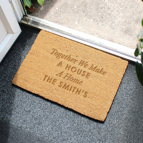 Personalised Indoor Rectangle Doormat: 2 - Doormats By Gift Moments