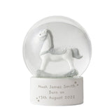 Personalised Free Text Rocking Horse Glitter Snow Globe: 5 - Snow Globes By Gift Moments