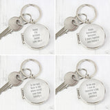 Personalised Round Photo Keyring: 4 - Keyrings By Gift Moments