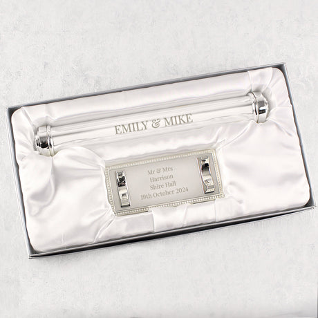 Personalised Silver Plated Certificate Holder: 3 - Certificate Holders By Gift Moments