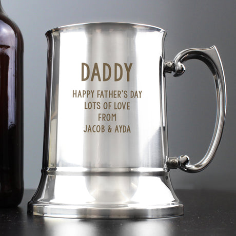 Personalised Stainless Steel Tankard: 5 - Tankards By Gift Moments