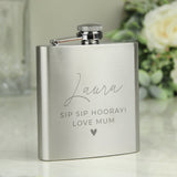 Personalised Wedding Party Hip Flask: 7 - Hip Flasks By Gift Moments