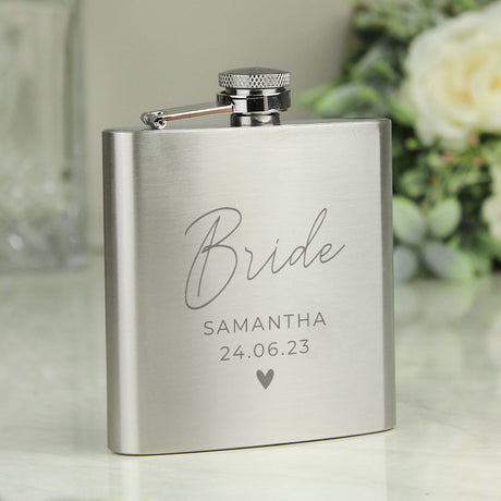 Personalised Wedding Party Hip Flask: 8 - Hip Flasks By Gift Moments