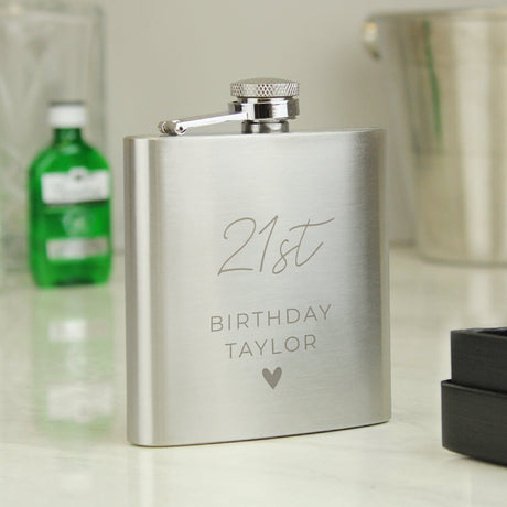 Personalised Wedding Party Hip Flask: 1 - Hip Flasks By Gift Moments