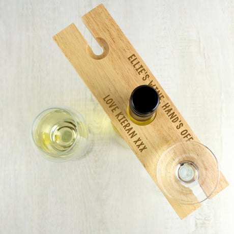 Personalised Wine Glass and Bottle Holder: 1 - Barware By Gift Moments