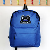 Personalised Blue Gaming Backpack: 1 - Kids Bags By Gift Moments