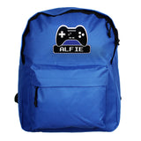 Personalised Blue Gaming Backpack: 3 - Kids Bags By Gift Moments