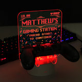 Personalised LED Gaming Controller Holder: 6 - Gaming By Gift Moments